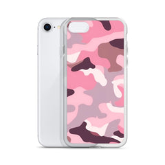 Pink Camo Clear Case