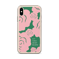 Let Your Heart Bloom Clear Case