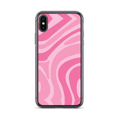 Pink Swirl Clear Case