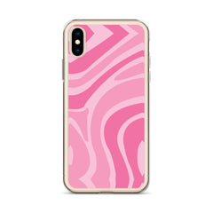 Pink Swirl Clear Case