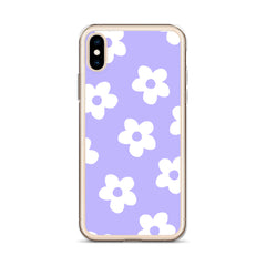 Purple Bloom Clear Case