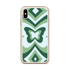 Green Butterfly Clear Case