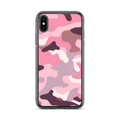 Pink Camo Clear Case