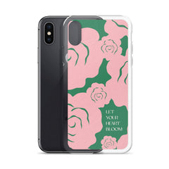 Let Your Heart Bloom Clear Case