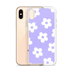 Purple Bloom Clear Case