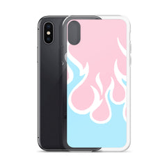 Inverted Flames Clear Case