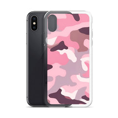 Pink Camo Clear Case