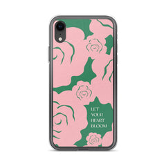 Let Your Heart Bloom Clear Case