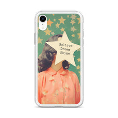 Believe Dream Shine Clear Case