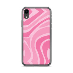 Pink Swirl Clear Case