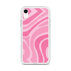 Pink Swirl Clear Case