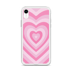 Pink Hearts Clear Case