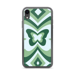 Green Butterfly Clear Case