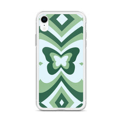 Green Butterfly Clear Case