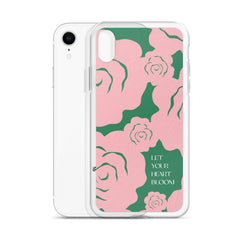 Let Your Heart Bloom Clear Case