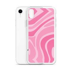 Pink Swirl Clear Case