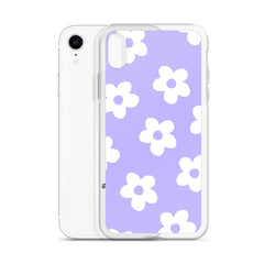 Purple Bloom Clear Case