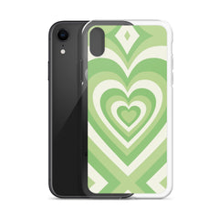 Green Heart Clear Case