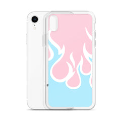 Inverted Flames Clear Case