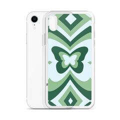 Green Butterfly Clear Case