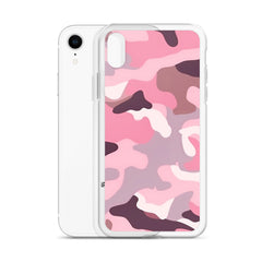 Pink Camo Clear Case